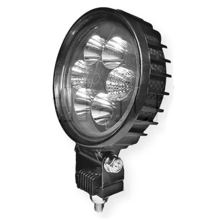 Phare de travail rond 6 Leds - 10/30 volts - ø 120 x H 158 x Ep 59 mm - IP69K