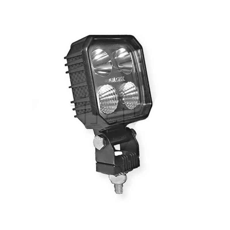 Phare de travail carré 4 Leds - 10/30 volts - L 90 x H 133 x Ep 53 mm - IP69K