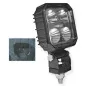 Phare de travail carré 4 Leds - 10/30 volts - L 90 x H 133 x Ep 53 mm - IP69K