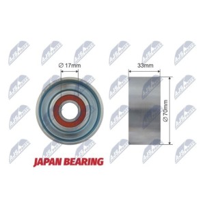 Galet Enrouleur Des Courroies De Distribution HONDA ACCORD 98-02 - YM137430, 128-04-401, RT1722