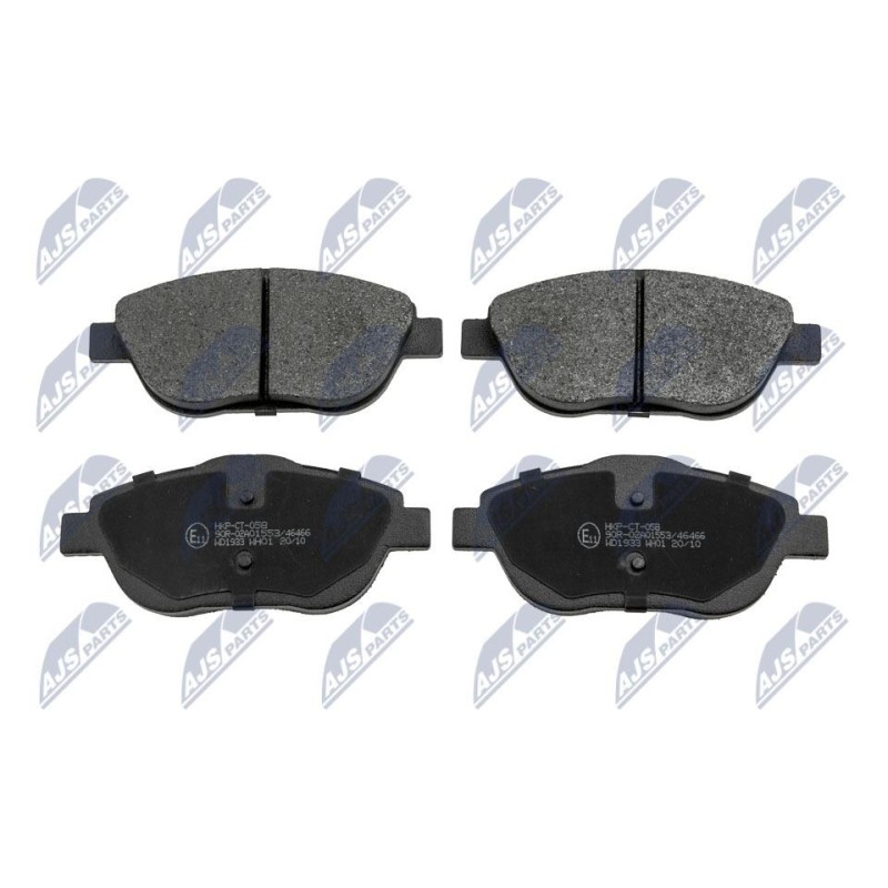 Plaquettes De Frein Avant Brakes CITROEN C3-PICASSO I 1.4 09 - BPPE-1035, 13.0470-3855.2, 13046038552
