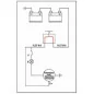 Coupe batterie unipolaire (Ex E20SM) tension maxi 48 VDC - Circuit auxiliaire SM(NO)- IP42