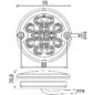 Feu avant modulaire à Leds - 9/33 Volts - ø 95 mm - IP67