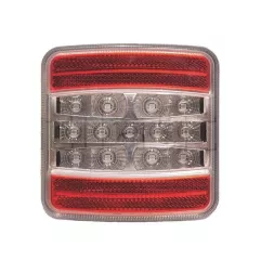 Feu arrière compact à Leds - 10/30 Volts - 100 X 100 X 35 mm