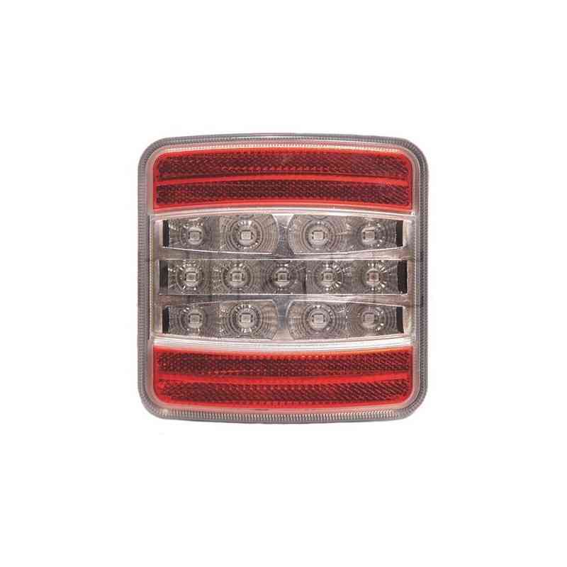 Feu arrière compact à Leds - 10/30 Volts - 100 X 100 X 35 mm