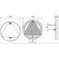 Feu compact à Leds extra plat - 10/30 Volts - ø 148 x Ep 16 mm - IP67