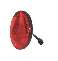 Feu compact à Leds extra plat avec connecteur type AMP - 10/30 Volts - ø 148 x Ep 16 mm - IP67