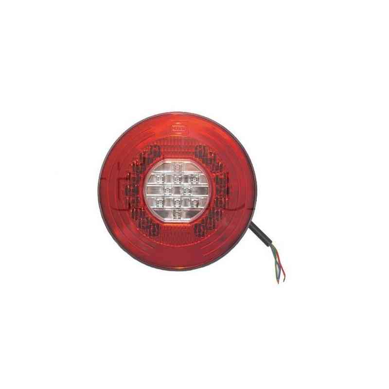 Feu compact à Leds extra plat - 10/30 Volts - ø 148 x Ep 16 mm - IP67