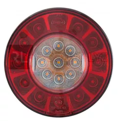 Feu arrière compact à Leds - 10/30 Volts - ø 103 x Ep 35,5 mm- IP67