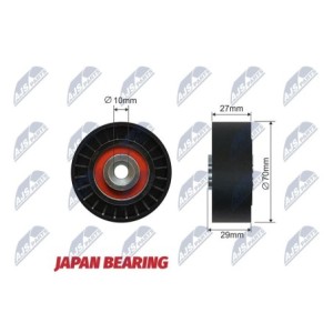 Galet Enrouleur Des Courroies De Distribution PEUGEOT 206 2.0HDI - 129-05-521, E2C0004BTA, 16 138 406 80