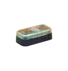 Feu de position avant avec catadioptre - 110 x 55 x 35 mm -12/24 Volts BLANC