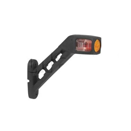 Feu corne support caoutchouc rouge / blanc / orange - A Leds - IP67