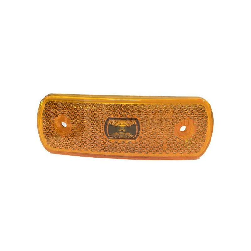 Feu latéral orange avec catadioptre - L 104 x Ep 19,6 mm 12/24