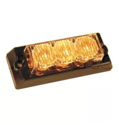 Feux de pénétration 3 Leds - 12/24 Volts - IP67 ORANGE