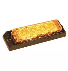 Feux de pénétration 4 Leds - 12/24 Volts - IP65 ORANGE