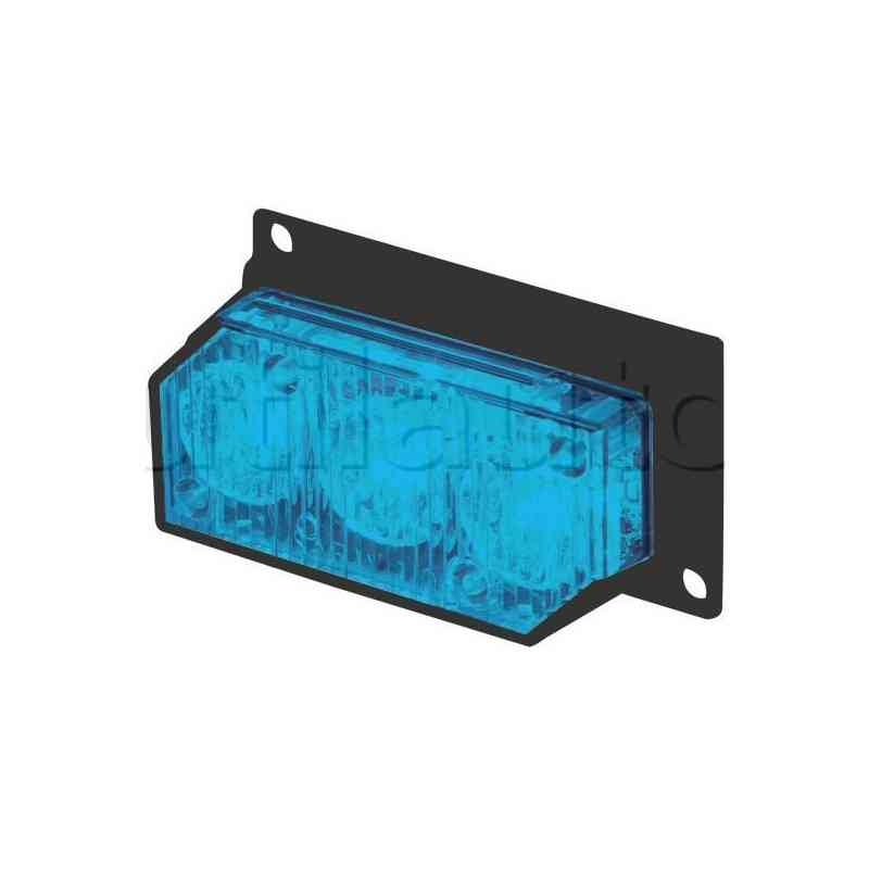 Feux de pénétration 3 Leds - 10/30 Volts  BLEU