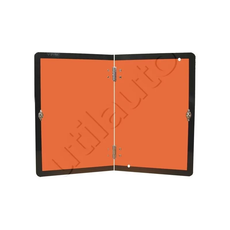 Rectangle d'identification orange réfléchissant 400 x 300 repliable - ADRVERTICALE 300X400