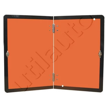 Rectangle d'identification orange réfléchissant 400 x 300 repliable - ADRVERTICALE 300X400