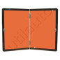 Rectangle d'identification orange réfléchissant 400 x 300 repliable - ADRVERTICALE 300X400
