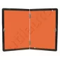 Rectangle d'identification orange réfléchissant 400 x 300 repliable - ADRVERTICALE 300X400