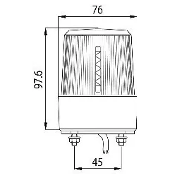 Feu à éclats Xénon à fixer - 10/100 Volts - IP67