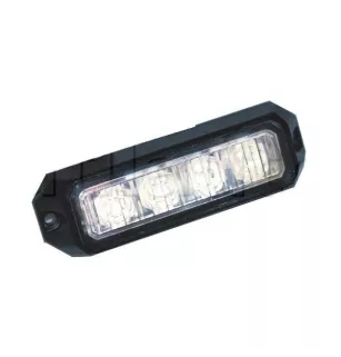 Feu de pénétration orange 4 Leds - 12/24 Volts - IP67 - Gamme économique