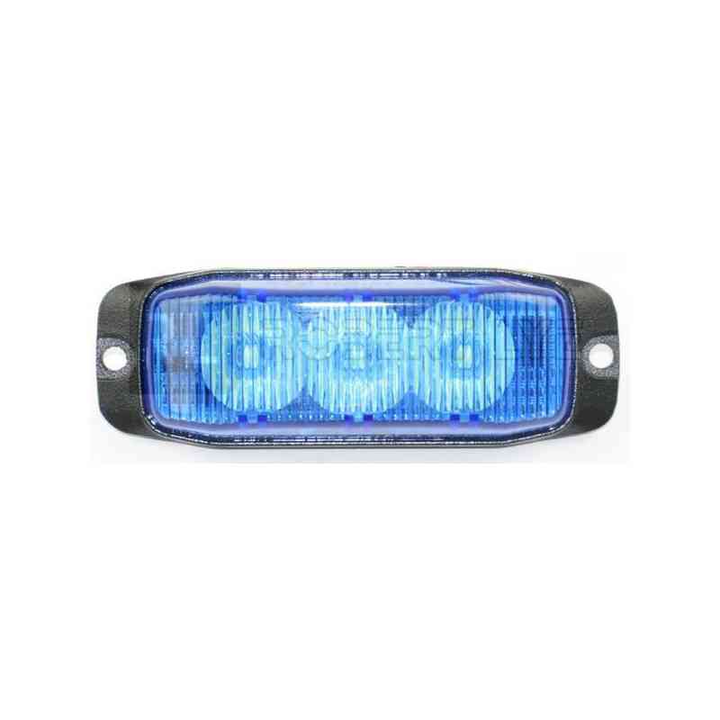 Feu de pénétration bleu 3 Leds - 12/24 Volts - IP67