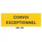 Signalisation pour convoi hors gabarit BACHE1200x400+4SAND