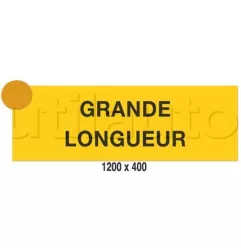 Signalisation pour convoi hors gabarit GRANDE LONG CLASS2 1200x400