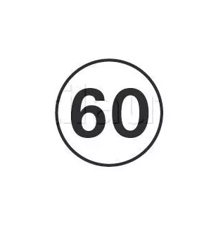 Disques limitation de vitesse 60 KM/H