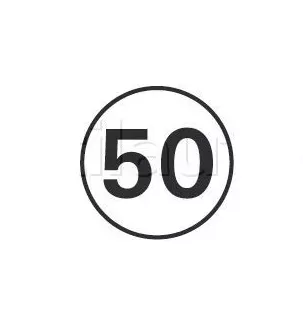 Disques limitation de vitesse 50 KM/H