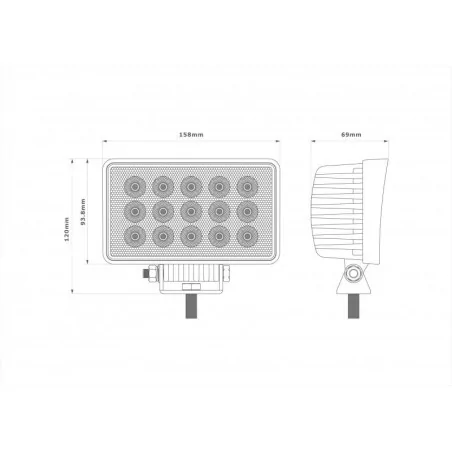 Lampa robocza LED 15xLED flood L0125