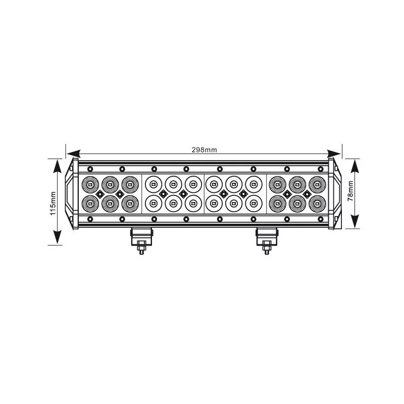 Panneau LED 72W 305mm moro LB0033M