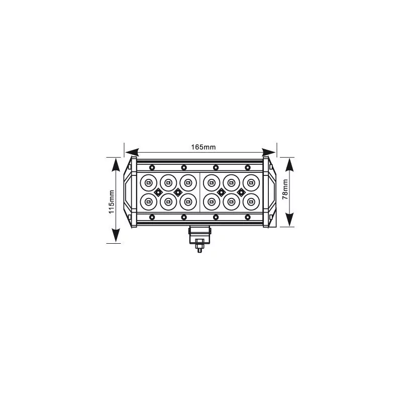 Panneau LED 36W 167mm moro LB0032M