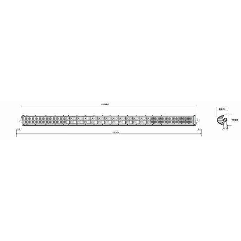 Panel LED 96x LED 1344mm moro LB0007M