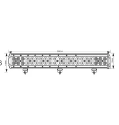 Panel LED 126W 505mm moro LB0034M