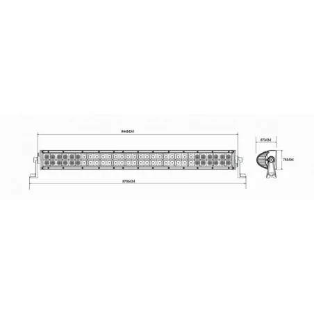 Rampe LED 60x 885mm LED moro LB0005M