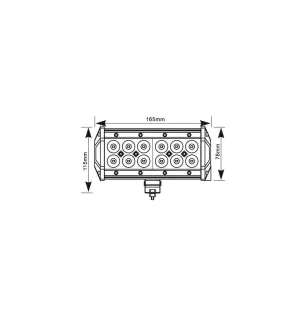 Panel LED 36W 167mm spot moro LB0032SM