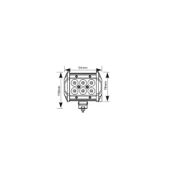 Panneau LED 18W 99mm inondation moro LB0031FM