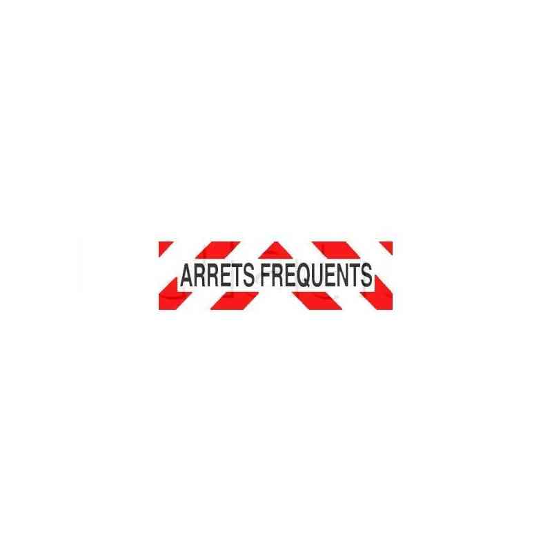 Panneau ARRETS FREQUENTS adhésif pour véhicules d'intervention ADH 500x150 Panneau ARRETS FREQUENTS adhésif pour véhicules d'intervention ADH 500x150
