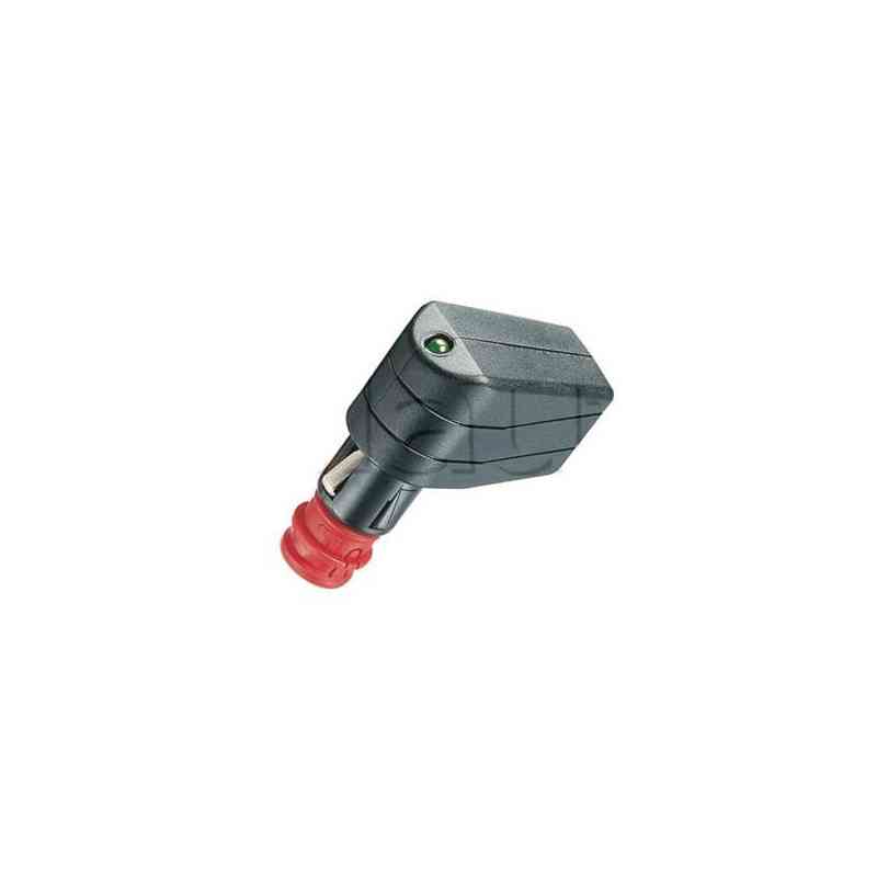 Enchufe macho mixto universal para toma de alimentación/toma de mechero Enchufe macho mixto universal para toma de alimentación/toma de mechero