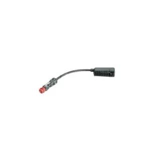 Lecteur de carte avec interrupteur avec bras flexible 16 cm - Connexion allume-cigares ou prise ISO 4165