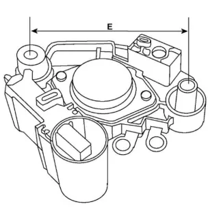 Régulateur 14 Volts, Nissan 23125-04P10, Hyundai 37370-24510, Mitsubishi A866T05270