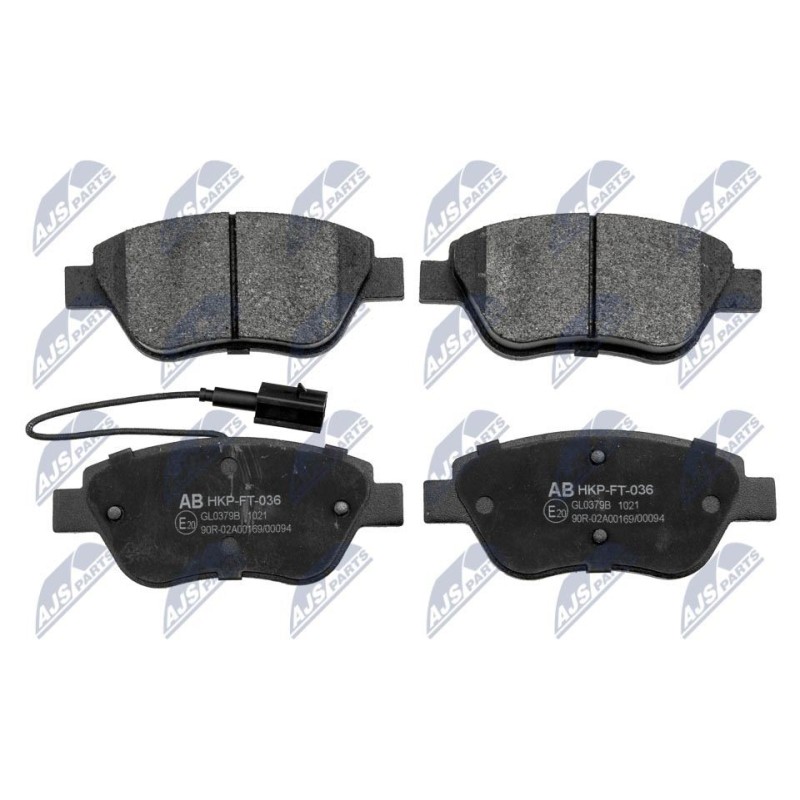 Plaquettes De Frein Avant Brakes FIAT STILO 1.2 - 13.0470-3982.2, 573074B, 0 986 424 597