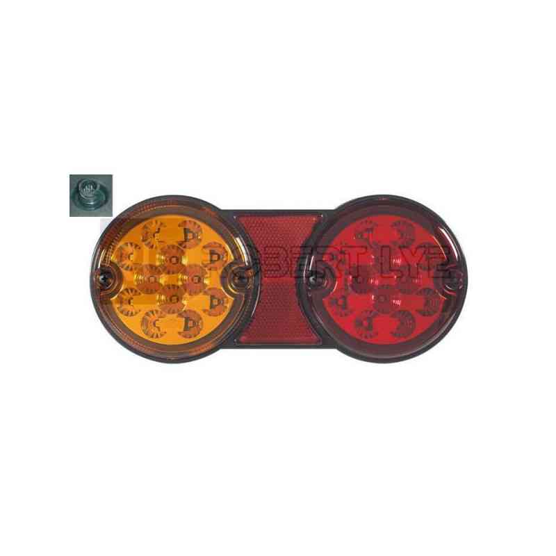 Feu arrière compact combiné à Leds - 9/33 Volts - 226 x 101,5 x 35 mm GAUCHE