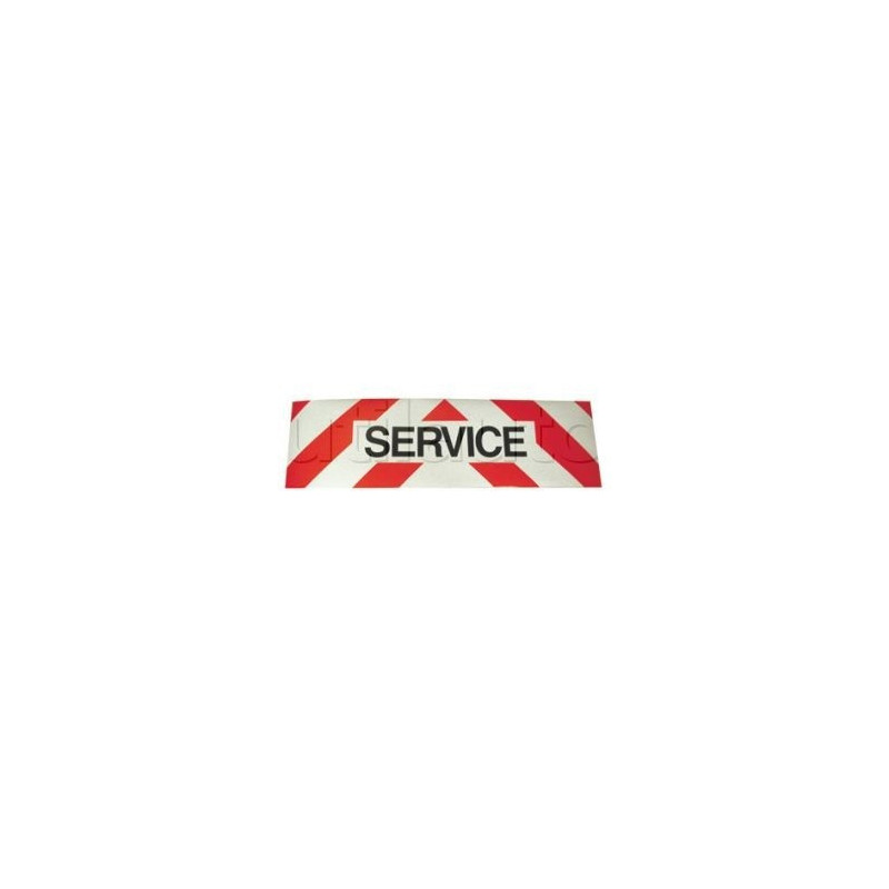 Panneau SERVICE adhésif pour véhicules d'intervention Classe 1 500x150