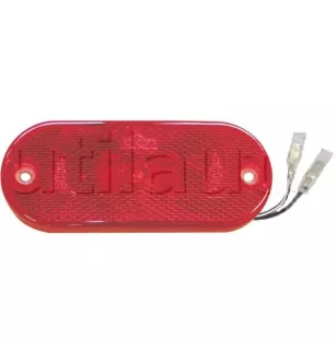 Feu de position arrière - 110 x 45 x 13 mm - IP67 ROUGE 24V. CABLE 165MM