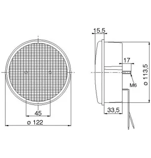 FEU ANT-BROUI ROND 12V LEDS