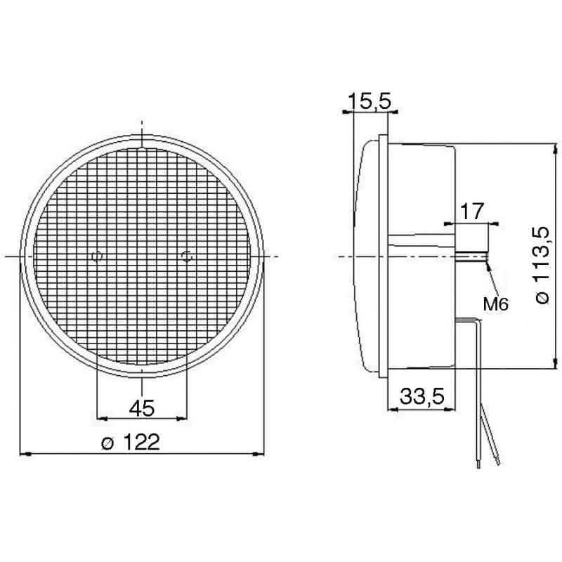 FEU ANT-BROUI ROND 12V LEDS