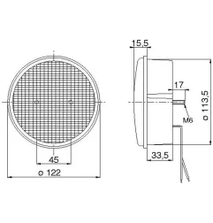FEU ANT-BROUIL ROND 24V LEDS